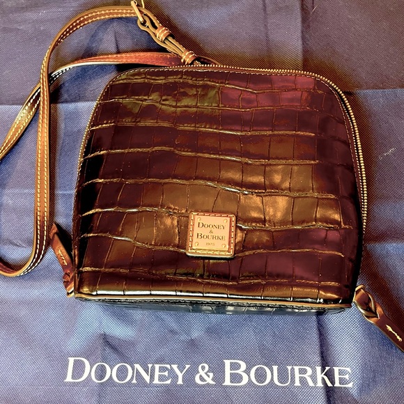 Dooney & Bourke Black Alligator Leather Shoulder bag - Picture 1 of 12